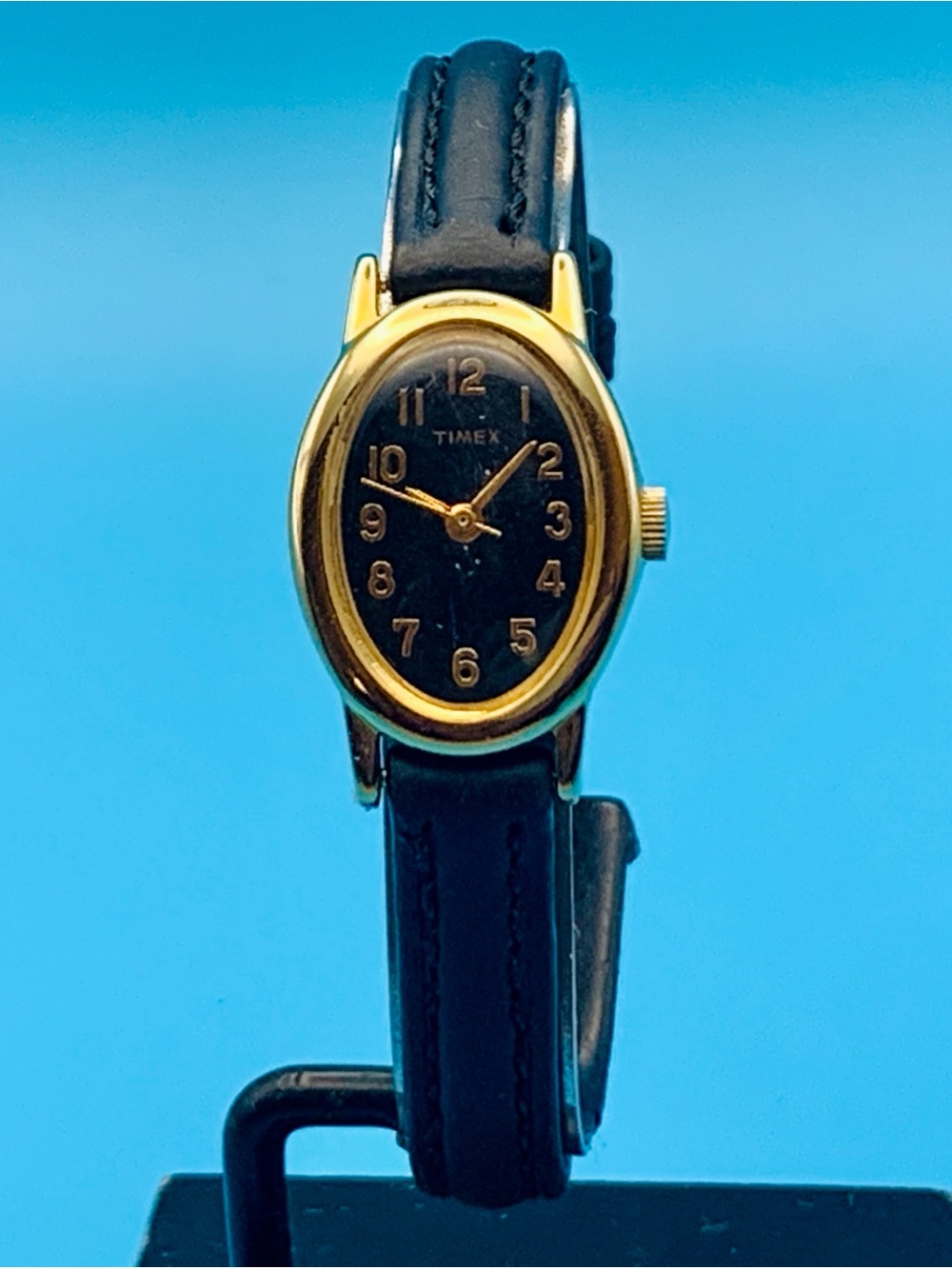 TIMEX CAVATINA Women’s 2009 Quartz Wristwatch Working New Battery/Leather Strap